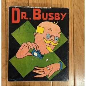 Dr. Busby Card Game Milton Bardley 1905 Super Rare Great Condition